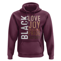 Black Love Joy Excellence Pride History Hoodie Proud African American