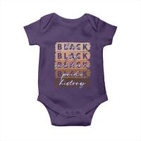Black Love Joy Excellence Pride History Baby Onesie Proud African American Melanin Brush Stroke