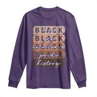 Black Love Joy Excellence Pride History Long Sleeve Shirt Proud African American Melanin Brush Stroke