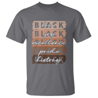 Black Love Joy Excellence Pride History T Shirt Proud African American Melanin Brush Stroke