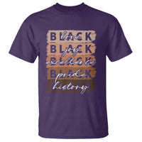 Black Love Joy Excellence Pride History T Shirt Proud African American Melanin Brush Stroke