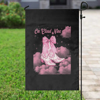 On Cloud Nine Garden Flag 9th Birthday Bday Girl Pink Coquette Cowgirl Boots
