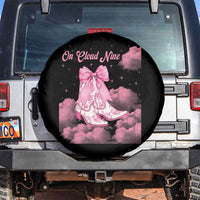 On Cloud Nine Spare Tire Cover 9th Birthday Bday Girl Pink Coquette Cowgirl Boots