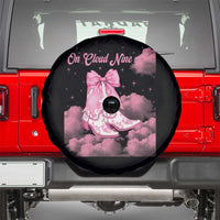 On Cloud Nine Spare Tire Cover 9th Birthday Bday Girl Pink Coquette Cowgirl Boots