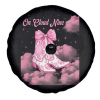 On Cloud Nine Spare Tire Cover 9th Birthday Bday Girl Pink Coquette Cowgirl Boots