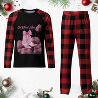 On Cloud Nine Plaid Pajama Set 9th Birthday Bday Girl Pink Coquette Cowgirl Boots
