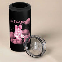On Cloud Nine 4 in 1 Can Cooler Tumbler 9th Birthday Bday Girl Pink Coquette Cowgirl Boots