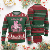 On Cloud Nine Ugly Christmas Sweater 9th Birthday Bday Girl Pink Coquette Cowgirl Boots
