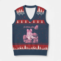 On Cloud Nine V-Neck Knit Sweater Vest 9th Birthday Bday Girl Pink Coquette Cowgirl Boots