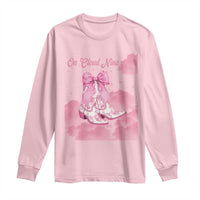 On Cloud Nine Long Sleeve Shirt 9th Birthday Bday Girl Pink Coquette Cowgirl Boots