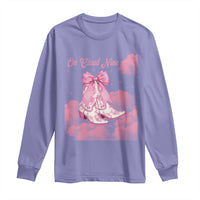 On Cloud Nine Long Sleeve Shirt 9th Birthday Bday Girl Pink Coquette Cowgirl Boots