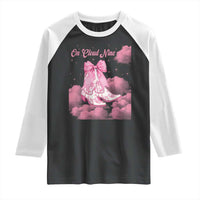 On Cloud Nine Raglan Shirt 9th Birthday Bday Girl Pink Coquette Cowgirl Boots