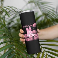 On Cloud Nine Skinny Tumbler 9th Birthday Bday Girl Pink Coquette Cowgirl Boots