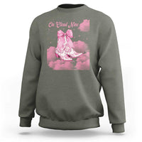 On Cloud Nine Sweatshirt 9th Birthday Bday Girl Pink Coquette Cowgirl Boots
