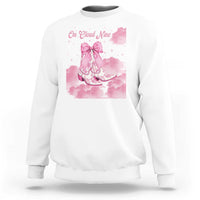 On Cloud Nine Sweatshirt 9th Birthday Bday Girl Pink Coquette Cowgirl Boots