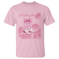On Cloud Nine T Shirt 9th Birthday Bday Girl Pink Coquette Cowgirl Boots