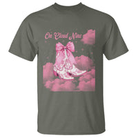 On Cloud Nine T Shirt 9th Birthday Bday Girl Pink Coquette Cowgirl Boots