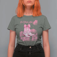 On Cloud Nine T Shirt For Women 9th Birthday Bday Girl Pink Coquette Cowgirl Boots