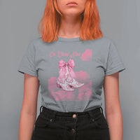 On Cloud Nine T Shirt For Women 9th Birthday Bday Girl Pink Coquette Cowgirl Boots