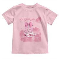 On Cloud Nine Toddler T Shirt 9th Birthday Bday Girl Pink Coquette Cowgirl Boots