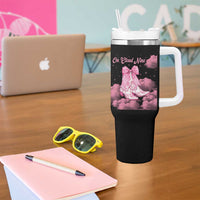 On Cloud Nine Tumbler With Handle 9th Birthday Bday Girl Pink Coquette Cowgirl Boots