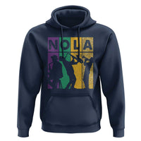 Mardi Gras NOLA New Orleans Carnival Jazz Music Glitter Print Hoodie