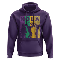 Mardi Gras NOLA New Orleans Carnival Jazz Music Glitter Print Hoodie