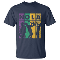 Mardi Gras NOLA New Orleans Carnival Jazz Music Glitter Print T Shirt