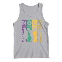Mardi Gras NOLA New Orleans Carnival Jazz Music Glitter Print Tank Top