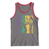 Mardi Gras NOLA New Orleans Carnival Jazz Music Glitter Print Tank Top