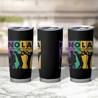 Mardi Gras NOLA New Orleans Carnival Jazz Music Glitter Print Tumbler Cup