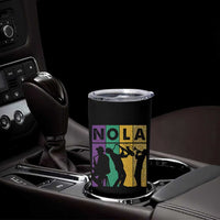 Mardi Gras NOLA New Orleans Carnival Jazz Music Glitter Print Tumbler Cup
