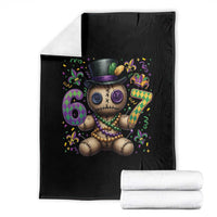 Funny Mardi Gras 67 Voodoo Doll Throw Blanket Fat Tuesday Six Seven Meme