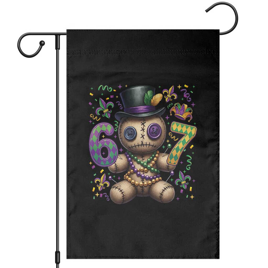 Funny Mardi Gras 67 Voodoo Doll Garden Flag Fat Tuesday Six Seven Meme