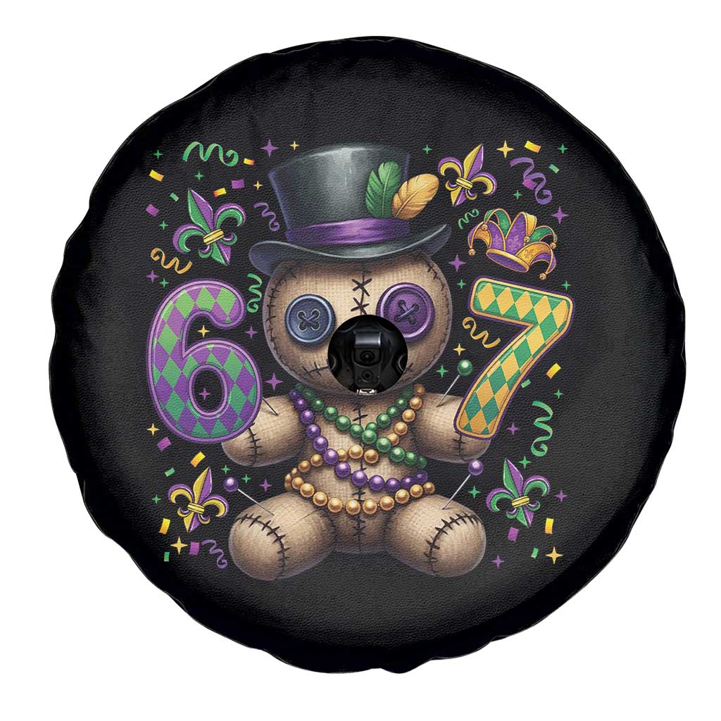 Funny Mardi Gras 67 Voodoo Doll Spare Tire Cover Fat Tuesday Six Seven Meme