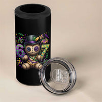 Funny Mardi Gras 67 Voodoo Doll 4 in 1 Can Cooler Tumbler Fat Tuesday Six Seven Meme