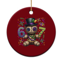 Funny Mardi Gras 67 Voodoo Doll Ceramic Ornament Fat Tuesday Six Seven Meme