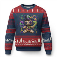 Funny Mardi Gras 67 Voodoo Doll Ugly Christmas Sweater Fat Tuesday Six Seven Meme