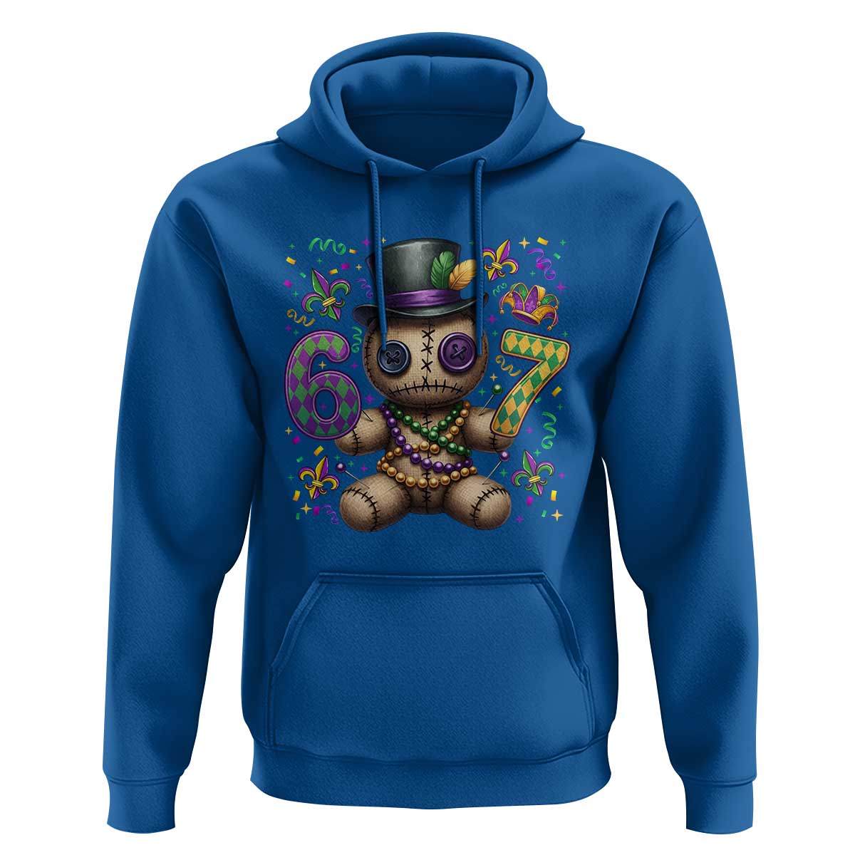 Funny Mardi Gras 67 Voodoo Doll Hoodie Fat Tuesday Six Seven Meme