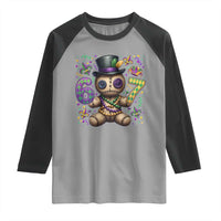 Funny Mardi Gras 67 Voodoo Doll Raglan Shirt Fat Tuesday Six Seven Meme