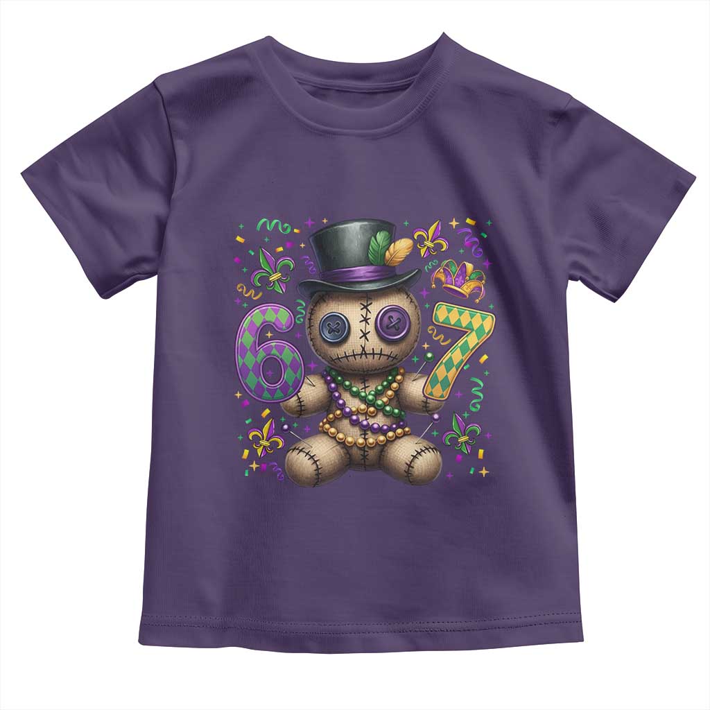 Funny Mardi Gras 67 Voodoo Doll Toddler T Shirt Fat Tuesday Six Seven Meme