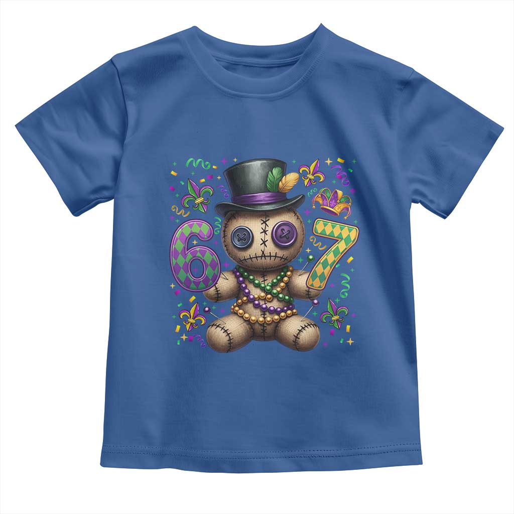 Funny Mardi Gras 67 Voodoo Doll Toddler T Shirt Fat Tuesday Six Seven Meme