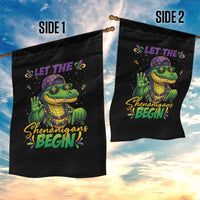 Let The Shenanigans Begin Mardi Gras 67 Meme Garden Flag Funny Alligator Mardigator Six Seven