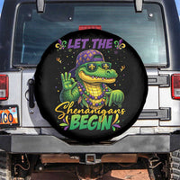 Let The Shenanigans Begin Mardi Gras 67 Meme Spare Tire Cover Funny Alligator Mardigator Six Seven