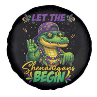Let The Shenanigans Begin Mardi Gras 67 Meme Spare Tire Cover Funny Alligator Mardigator Six Seven