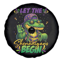 Let The Shenanigans Begin Mardi Gras 67 Meme Spare Tire Cover Funny Alligator Mardigator Six Seven
