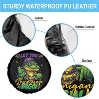 Let The Shenanigans Begin Mardi Gras 67 Meme Spare Tire Cover Funny Alligator Mardigator Six Seven
