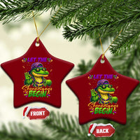 Let The Shenanigans Begin Mardi Gras 67 Meme Ceramic Ornament Funny Alligator Mardigator Six Seven