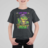 Let The Shenanigans Begin Mardi Gras 67 Meme T Shirt For Kid Funny Alligator Mardigator Six Seven