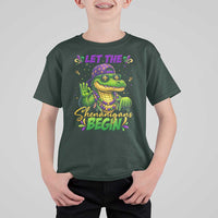 Let The Shenanigans Begin Mardi Gras 67 Meme T Shirt For Kid Funny Alligator Mardigator Six Seven